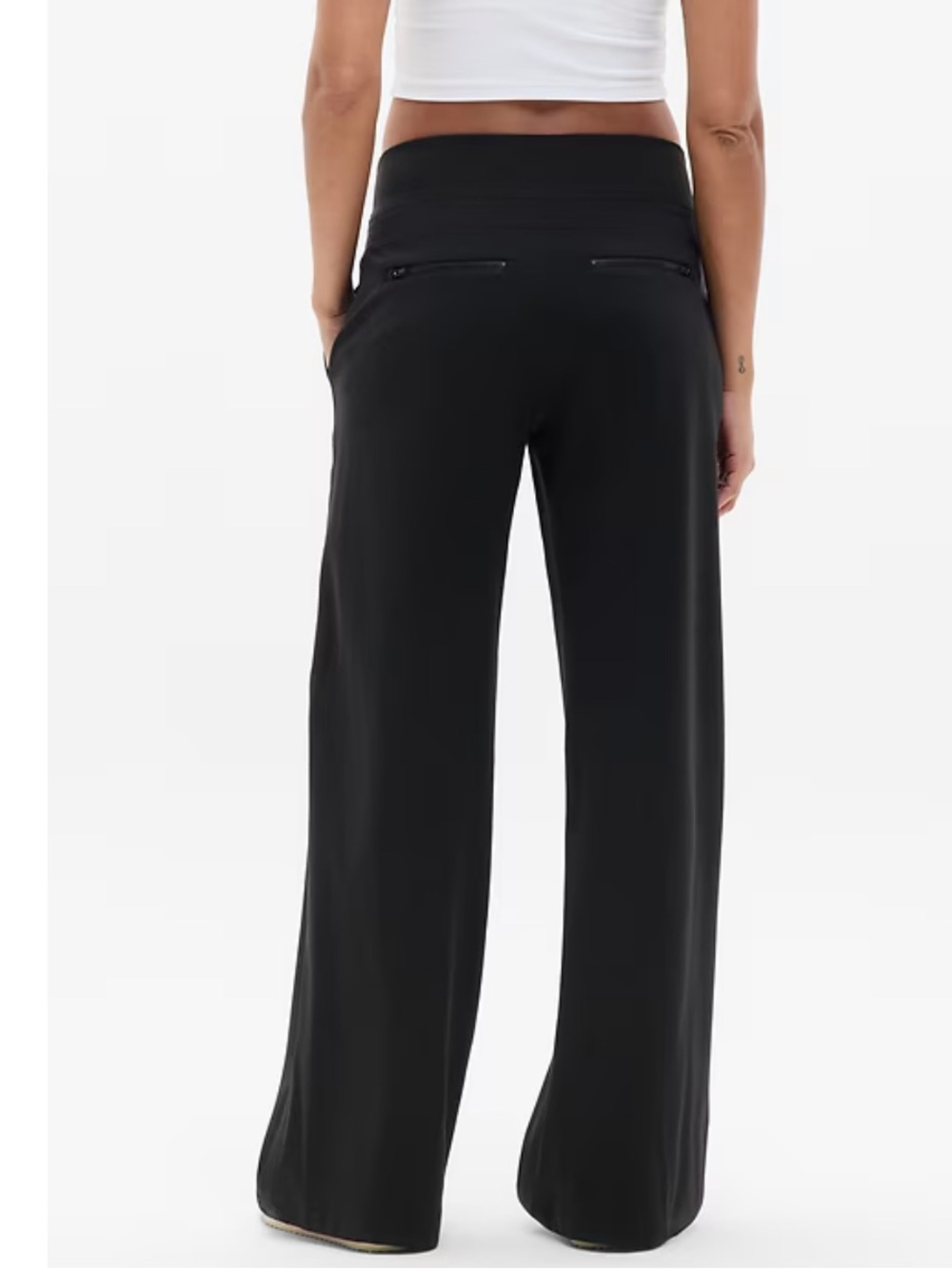 ATHLETA VENICE Wide-Leg High-Rise Black Pants Size SP - Picture 4 of 8
